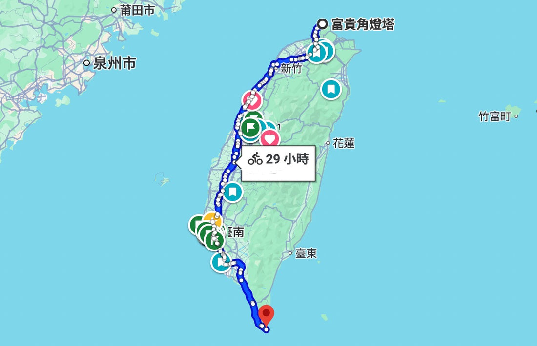 挑戰雙塔520，從北台灣的富貴角到南端的鵝鑾鼻，520-cyclist-taiwan-bike-sport